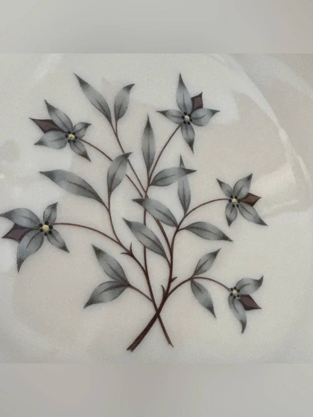 Lenox Princess Dinner Plates PAIR Hand Enameled Platinum Trim Thanksgiving Fall